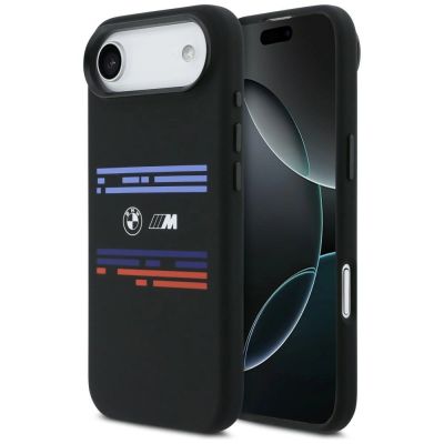 BMW M Silicon Horizontal Line MagSafe Case for iPhone Air - Black