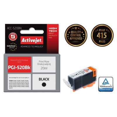 2. Activejet ACC-520BN Ink (Canon PGI-520BK replacement; Supreme; 20 ml; black)