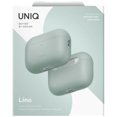 6. Uniq Lino Silicone Case for AirPods Pro 3 - Green