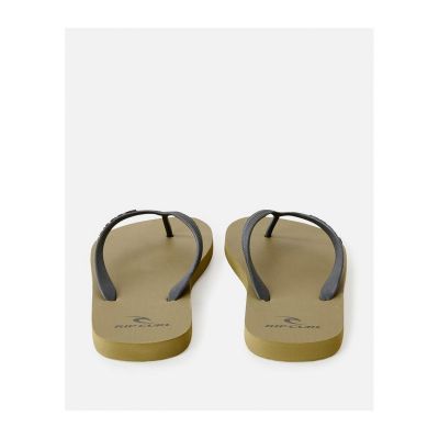 2. RIP CURL Brand Logo Bloom Open Toe Olive Beach Flip-Flops
