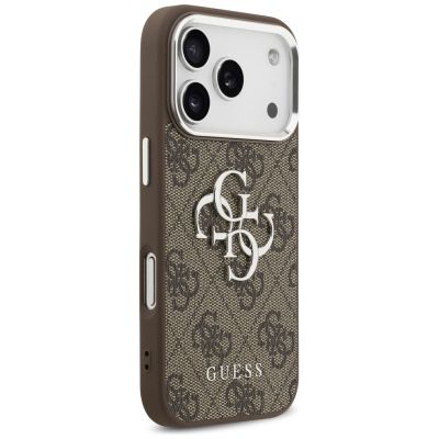 4. Guess 4G Big 4G Classic Logo case for iPhone 17 Pro brown - silver