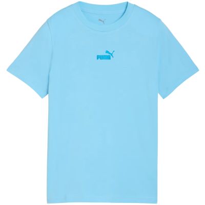 2. Puma ESS Small No. 1 Logo Centered Tee for Kids Blue 692975 45