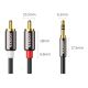 4. Ugreen AV116 10591 audio mini jack cable 3.5 mm (male) / 2RCA (male) 5m - black