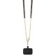 6. Guess GUHCP13LP4TDSCPW Case for iPhone 13 Pro / 13 - Brown Crossbody 4G Metal Logo