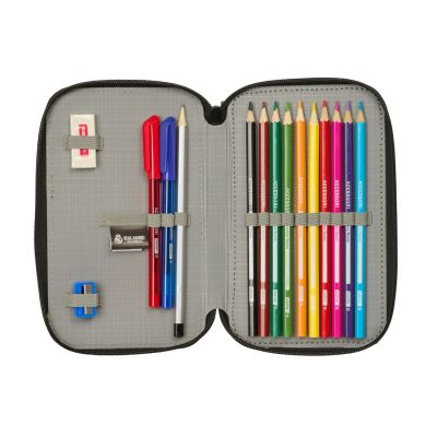 5. Real Madrid pencil case with equipment double filled pencil case 29 pcs 412654854