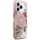 4. Guess IML Flower & Tonal Circle MagSafe Case for iPhone 18 Pro Max / 17 Pro Max – Pink