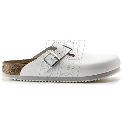 6. Birkenstock Boston Super Grip White men's clogs genuine leather medical medical flip-flops regular wide (0060134)