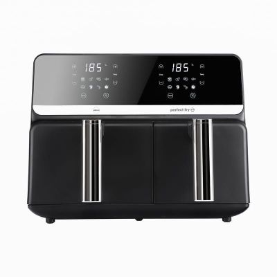 16. ELDOM FAT-FREE FRYER FR200 9 L, 2200W, TWO INDEPENDENT DRAWERS, 8 PROGRAMS, LED DISPLAY, TEMP. 80°C–200°C