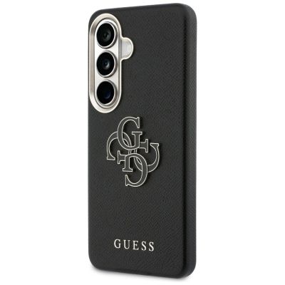 2. Guess Grained Big 4G Metal Logo case for Samsung Galaxy S26+ - black