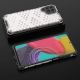 20. Honeycomb case armored cover with a gel frame for Samsung Galaxy M53 5G transparent