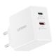 5. Lenovo G0A6065WEU GaN 2x USB-C 65W Wall Charger White