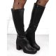 5. Sergio Leone KZ257 black insulated women's boots