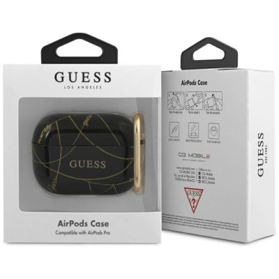 2. Guess GUACAPTPUCHBK AirPods Pro cover black/black Gold Chain Collection