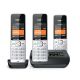 2. Gigaset 500A Comfort Trio Cordless Phone - Answering Machine - ECO DECT\GAP\CAT-iq - Silver + 2 additional handsets
