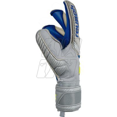 10. Reusch Attrakt Gold X Evolution Cut Finger Support M 52 70 950 6006 goalkeeper gloves