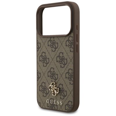 6. Guess 4G Small Classic Logo MagSafe case for iPhone 17 Pro - brown