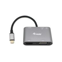 Equip 133483 Wired Docking Station USB 3.2 Gen 1 (3.1 Gen 1) Type-C Black, Gray