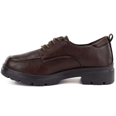 3. Jezzi JH03-3 women's brown leather shoes