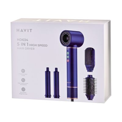 2. Hot Air Curling Styler Havit HD634 (4 attachments)