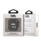3. Karl Lagerfeld Glitter Karl's Head Case for AirPods 1/2 - Black