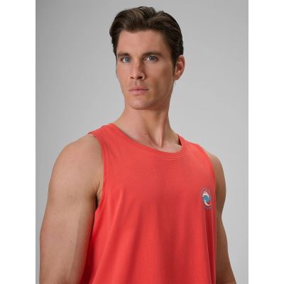 4. Men's regular sleeveless T-shirt with print 4F 4FRSS26TSLEM366-10S