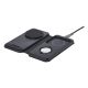 3. UAG 3in1 Travel Charger - wireless travel charger for three devices 15W, MagSafe compatible, cable, plugs and organizer included (black/gray)