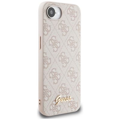 3. Guess 4G Script Logo MagSafe iPhone 16e Case - Pink