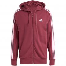 adidas Essentials French Terry 3-Stripes Full-Zip Hoodie M IS1365