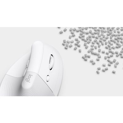 50. Logitech Lift Vertical White mouse