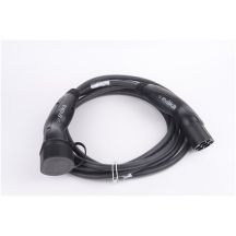 Evaka EV Charging Cable Type 2-Type 2, 22 kW, 32 A, 5 x 6 mm2, 1 x 0.5 mm2, 7 m | ITGAM3872 | Black