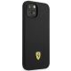 4. Ferrari FEHCP14MSIBBK iPhone 14 Plus 6.7" black/black hardcase Silicone Metal Logo