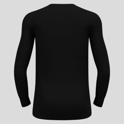 8. Men’s Odlo BL TOP Crew Neck l/s ACTIVE WARM ECO T-Shirt Size M Black