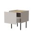 2. Bedside table 2 pcs FELLINI 40x41x60 cashmere + oiled oak top