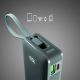 6. Powerbank SBS 10000 mAh 20W with built-in USB-C cable and digital display - gray