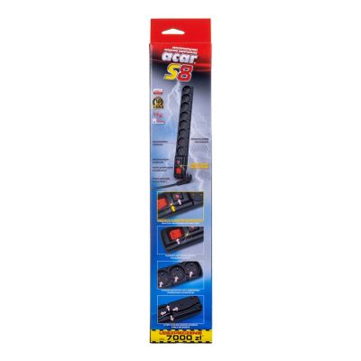 4. Acar S8 Power Strip (1.5 m; black)