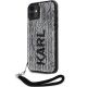 2. Karl Lagerfeld KLHCN61PSQRKS iPhone 11 / Xr 6.1" silver/silver hardcase Sequins Cord