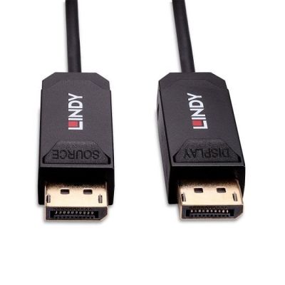 3. LINDY 50m DisplayPort 2.0 UHBR10 Hybrid Fiber Optic Cable