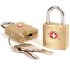 2. TRAVEL BLUE TSA Luggage Padlocks with Keys, Set of 2