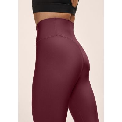 2. CASALL Women's Graphic High Waist Tights Training Leggings Burgundy