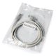 5. GEMBIRD PP6U-2M Patch Cord (RJ45 – RJ45; 2 m; UTP; Cat 6; grey)