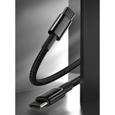 12. Baseus CATWJ-A01 USB-C - USB-C PD QC cable 100W 5A 480Mb/s 2m - black