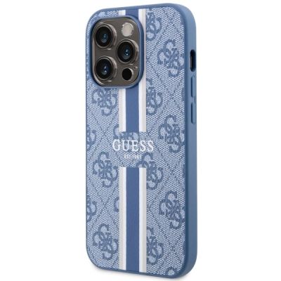 2. Guess GUHMP14LP4RPSB iPhone 14 Pro 6.1" blue/blue hardcase 4G Printed Stripes MagSafe