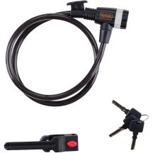 BICYCLE LOCK WITH CABLE LOCK 10x900MM WITH HANDLE BLACK+DECKER