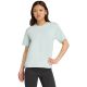 7. adidas Essentials Small Logo Cotton Light Blue Women's T-Shirt JY4965