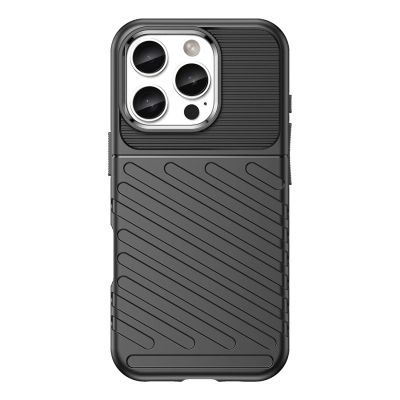2. Thunder Case for iPhone 16 Pro Max Silicone Case - Black