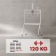 21. MACLEAN TV STAND / TROLLEY, CAMERA SHELF, ON WHEELS, 55-100", MAX. LOAD 120KG/10KG SHELF, MAX. VESA 900X600 MC-114