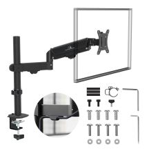 MACLEAN MONITOR MOUNT, GAS SPRING, 17"-32", 2-10KG, BLACK MC-135