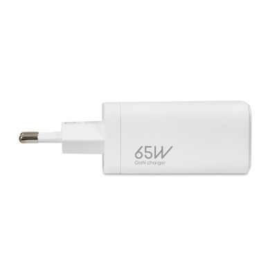 I-BOX C-65 GAN PD65W WALL CHARGER CABLE, WHITE