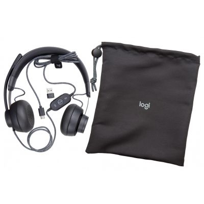 6. Logitech Zone Wired Earbuds USB Teams Headset