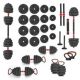 13. HMS SGN140 6-in-1 weight set (barbell, dumbbells and kettlebell) 40kg